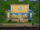 Sims 4 — Modern Green House by tamoura1 — A modern bungalow in green, featuring three bedrooms, two bathrooms, and room