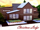 Sims 4 — Christmas Lodge by HazelSims3 — It's Christmas time!!! This is a wonderful cozy home for your sims! They will