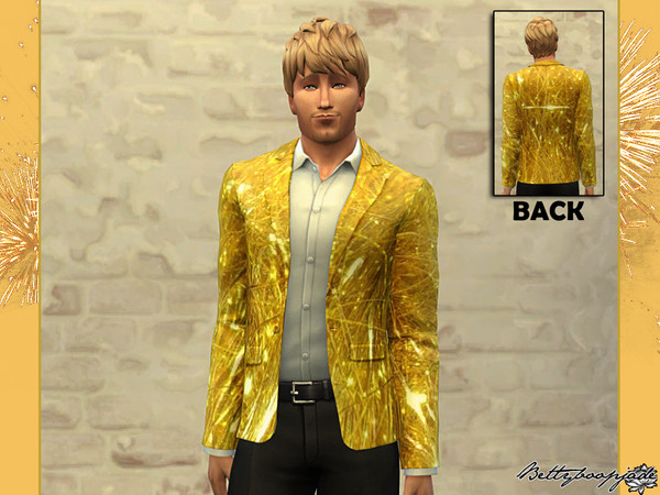 glitter gold jacket