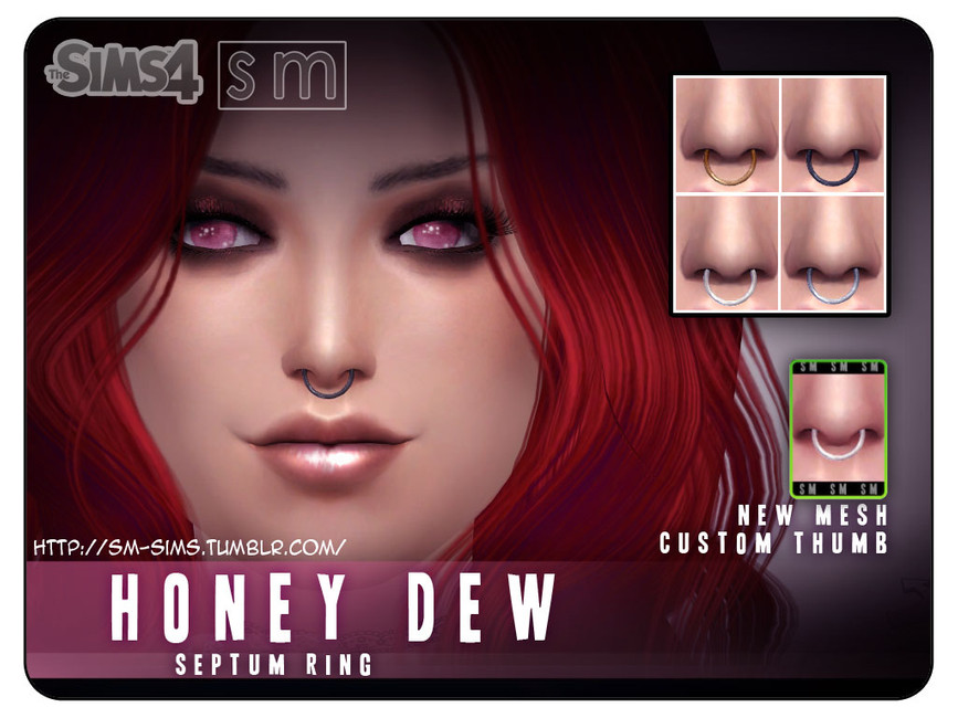 [ Honey Dew ] - Septum Ring Piercing