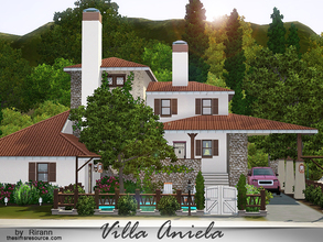 Sims 3 — Villa Aniela by Rirann — This small mediterranean villa will become a perfect home for single sim or a couple.
