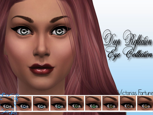 Sims 4 — Gray by fortunecookie1 — Here are 9 new, colorful eyes with deep reflections that will help give your sim that