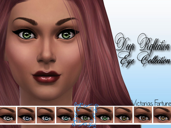 Sims 4 — Green by fortunecookie1 — Here are 9 new, colorful eyes with deep reflections that will help give your sim that