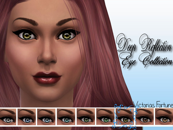 Sims 4 — Hazel by fortunecookie1 — Here are 9 new, colorful eyes with deep reflections that will help give your sim that