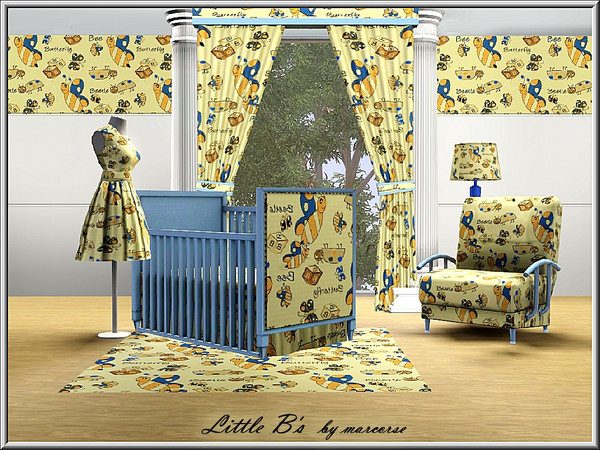 Sims 3 — Little B's_marcorse by marcorse — Themed pattern: children's nursery design of Letter B characters