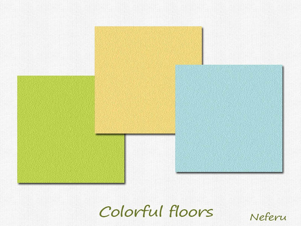Sims 4 — Colorful Carpet by Neferu2 — Floor carpet in 3 colors