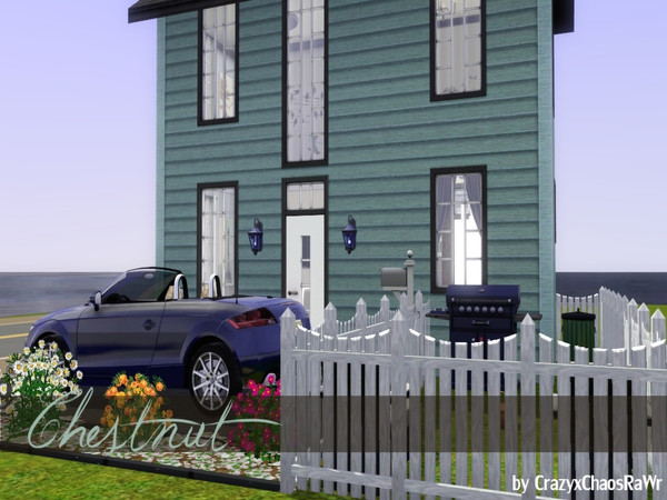 Sims 3 — Chestnut by CrazyxChaosRaWr — This one bedroom, one bathroom home is perfect for any single Sim. First floor: