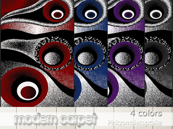 Sims 4 — Modern carpet by Pinkzombiecupcakes — Beautiful,soft carpet in 4 colors ,perfect for the modern home. Standalone