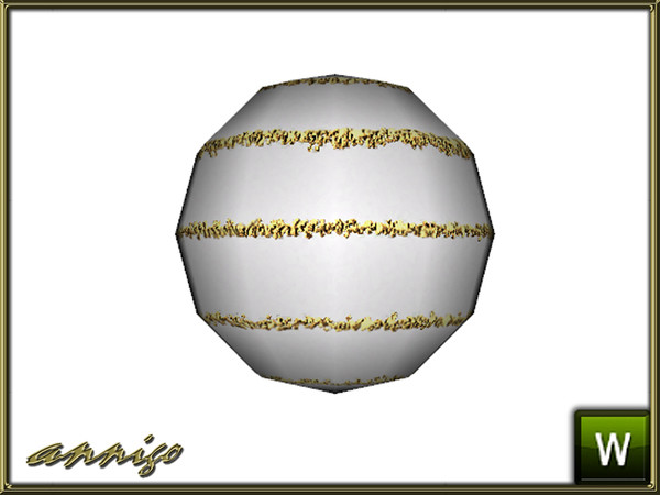 Sims 3 — Large Balls variation 2 for XMAS Tree 2014 by annigo — One of 4 different larger Balls for my XMAS Tree Set