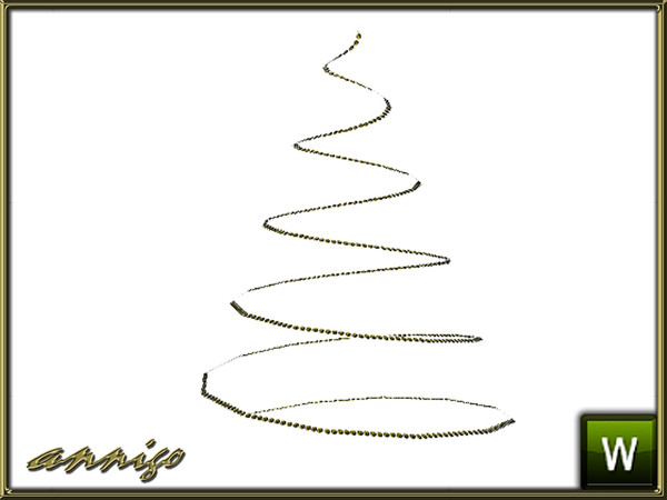 Sims 3 — String of Beads variation 2 for XMAS Tree 2014 by annigo — One of 2 different Bead Strings for my XMAS Tree Set