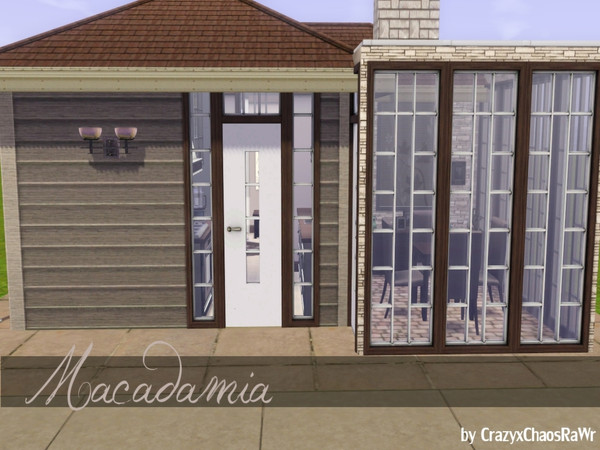 Sims 3 — Macadamia by CrazyxChaosRaWr — This one bedroom, one bathroom home is perfect for any single Sim. First floor: