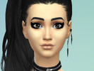 Sims 4 — Pop Punk Eyeliner by brendonruine — Thick black and white eyeliner for your pop punk sim! This is a stand alone