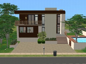 Sims 2 — Modern Isle by millyana — Ultramodern, 2 bedrooms, 3 baths, vaulted ceiling, open floor plan, includes my new