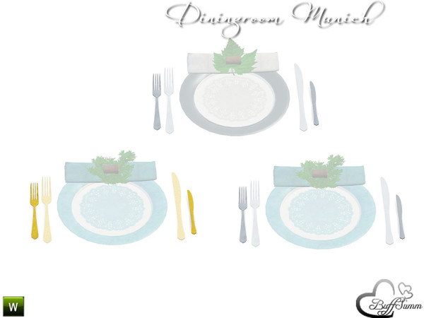 Sims 3 — Diningroom Munich Cutlery small by BuffSumm — Part of the *Diningroom Munich for Sims 3* ***TSRAA***