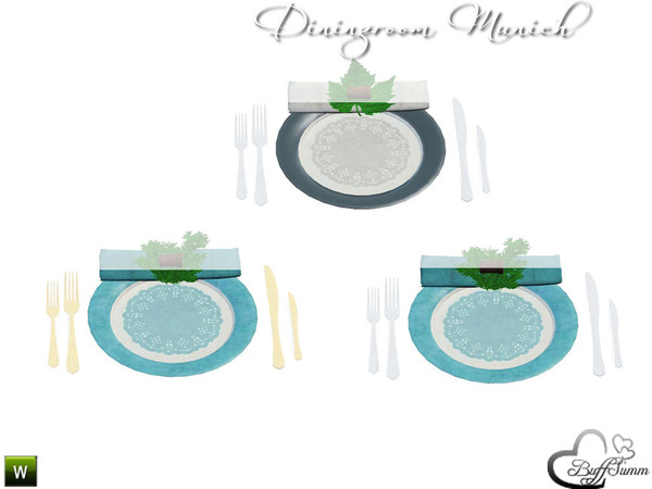 Sims 3 — Diningroom Munich Plate by BuffSumm — Part of the *Diningroom Munich for Sims 3* ***TSRAA***