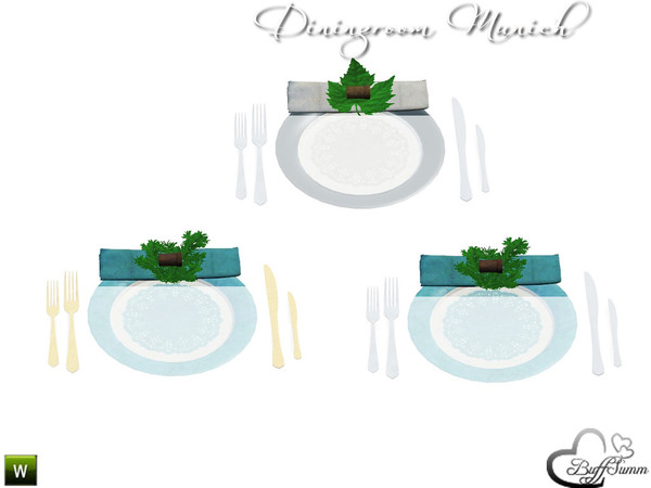 Sims 3 — Diningroom Munich Napkin by BuffSumm — Part of the *Diningroom Munich for Sims 3* ***TSRAA***