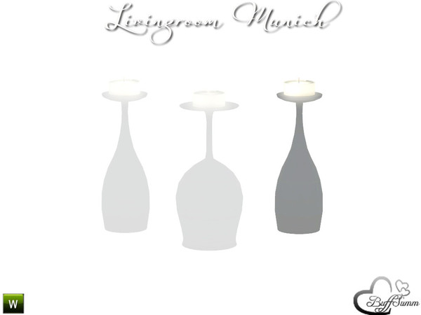 Sims 3 — Livingroom Munich Glas with Candle 3 by BuffSumm — Part of the *Livingroom Munich for Sims 3* ***TSRAA***