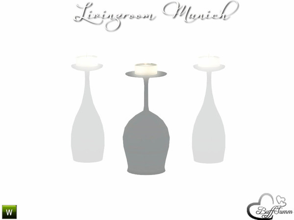 Sims 3 — Livingroom Munich Glas with Candle2 by BuffSumm — Part of the *Livingroom Munich for Sims 3* ***TSRAA***
