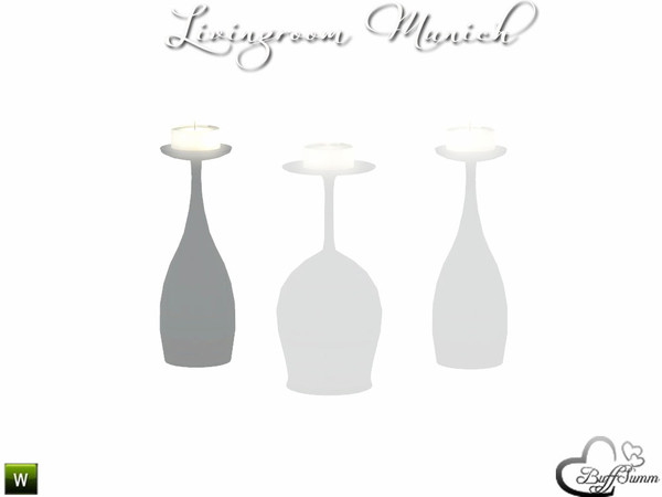 Sims 3 — Livingroom Munich Glas with Candle by BuffSumm — Part of the *Livingroom Munich for Sims 3* ***TSRAA***