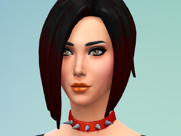 Sims 4 — [jsk007] Glossy Lipstick ORANGE by jsk0072 — It's a normal orange Lipstick recolour!