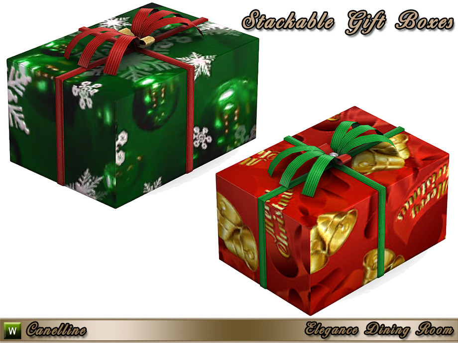 The Sims Resource Elegance Dining Room Stackable Gift Box