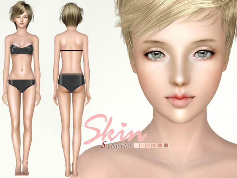 The Sims 2 Ice Blue Skin Color