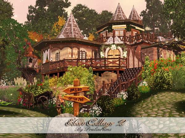 Sims 3 — Elven Cottage 2 by Pralinesims — EP's required: World Adventures Late Night Generations Pets Showtime