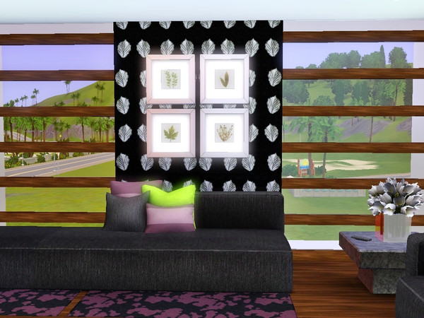 Sims 3 — Black and white leaves by Prickly_Hedgehog — 