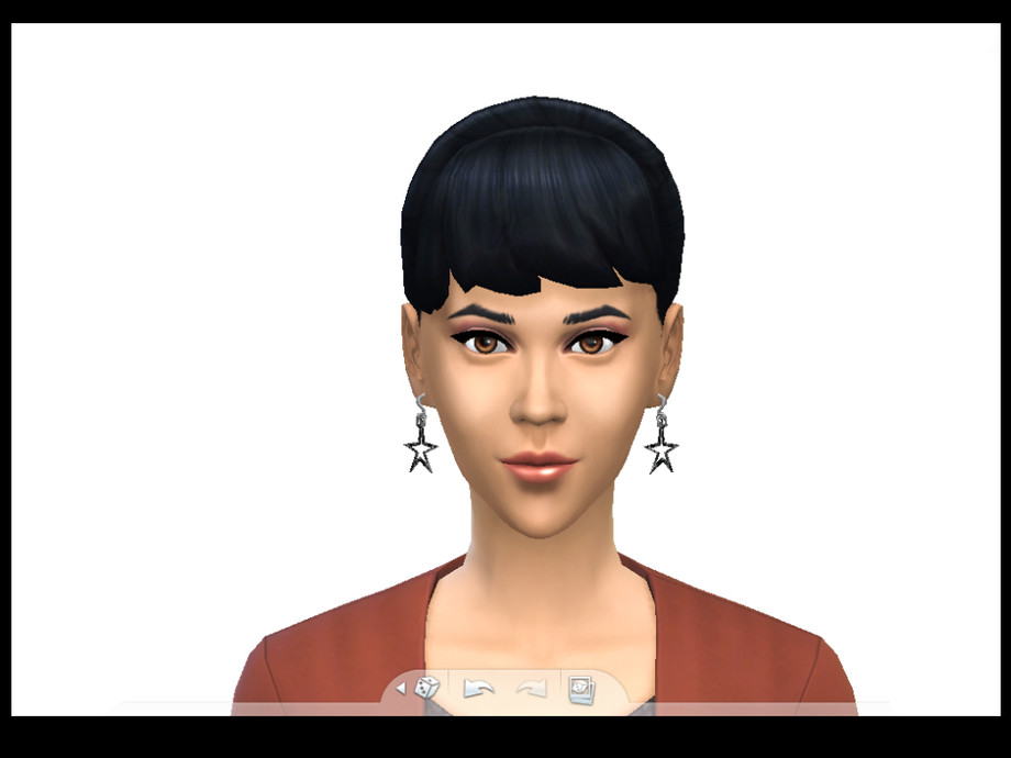 The Sims Resource - Sparkly Star Earrings