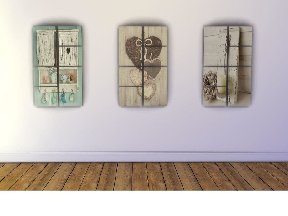 The Sims Resource - shabby chic picture set