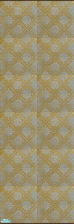 Sims 2 — Antique-Chic Wallpaper by BluStarr — Add some flare to your room with this floral print.