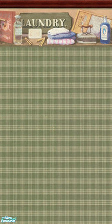 Sims 2 — Laundry Wallpapers -Sage Green by drewsoltesz — Two country style wallpapers for your laundry area of you Sims