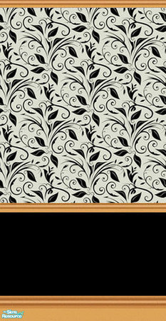 Sims 2 — Mama D's Sims2 Paper LBM 0033d - Rail by mamads32209 — A wallpaper with a nice black & white pattern. In a
