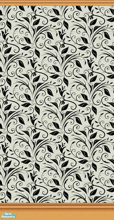 Sims 2 — Mama D's Sims2 Paper LBM 0033c - Double by mamads32209 — A wallpaper with a nice black & white pattern. In a