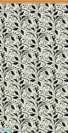 Sims 2 — Mama D's Sims2 Paper LBM 0033a - Top by mamads32209 — A wallpaper with a nice black & white pattern. In a