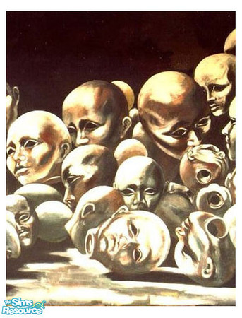 Sims 2 — Diposable by GenoPosts.com — True painting for your sims. Frameless, clipped on metal back for only 750 ...