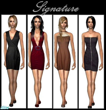 Sims 2 — Signature by nikisatez05 — Maxis Recolors. No new mesh needed.