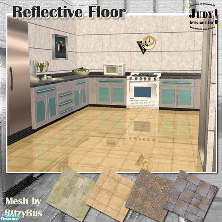 Sims 2 — Judy_Reflective Floor - Stone 2 by judyhugsnoopy — More recolor reflective floor for your Sim's house kitchen or