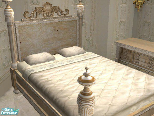 Sims 2 — Bride's Dream - Zillahpearl Bellissimobed by Zillah — A recolour of Vitasims Bellissimo bedroom in shades of