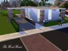 Sims 4 — The Wood House by DrBen — Simple house with wood very good on the front of the house and behind the house, the