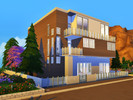 Sims 4 — Cozy Villa  by Deeuts — The house has 3 bedrooms, 3 bathrooms (2 big and one with just a toilet seat and a