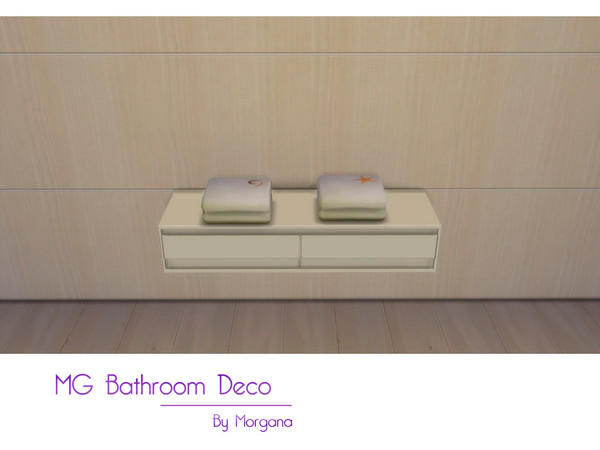 Sims 4 — MG Bathroom Deco Towel 1 by morgana14 — Two towel recolors.