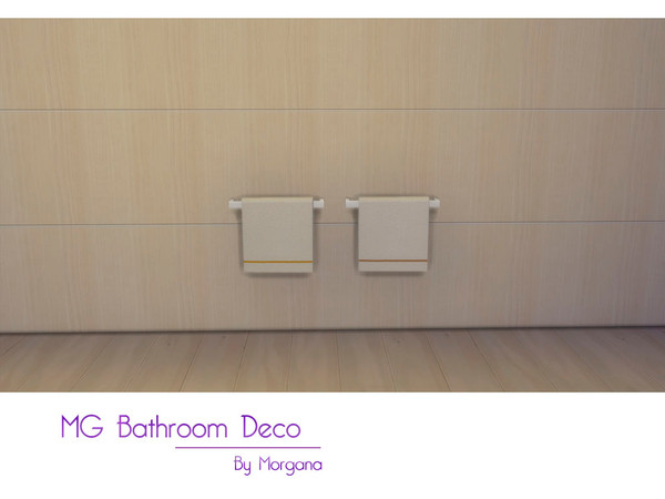 Sims 4 — MG Bathroom Deco Towel 2 by morgana14 — Two towel recolors.