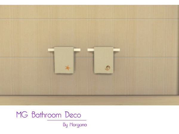 Sims 4 — MG Bathroom Deco Towel 3 by morgana14 — Two towel recolors.
