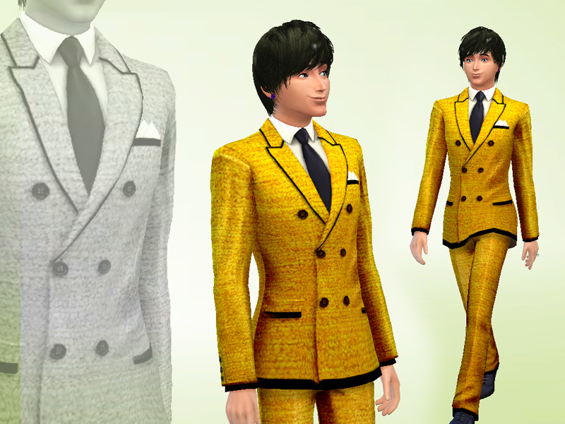 The Sims Resource - Gold Suit