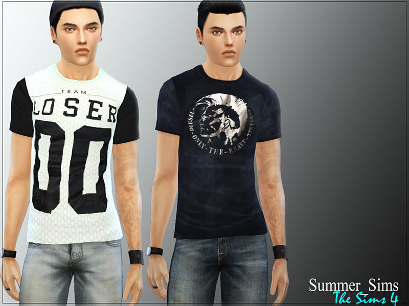 The Sims Resource - Mix t-shirts II