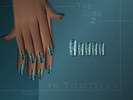 Sims 2 — Blue & Black Nails by KCsim — Sephora\'s Formula X Line - In Too Deep Remember to adjust your settings HIGH
