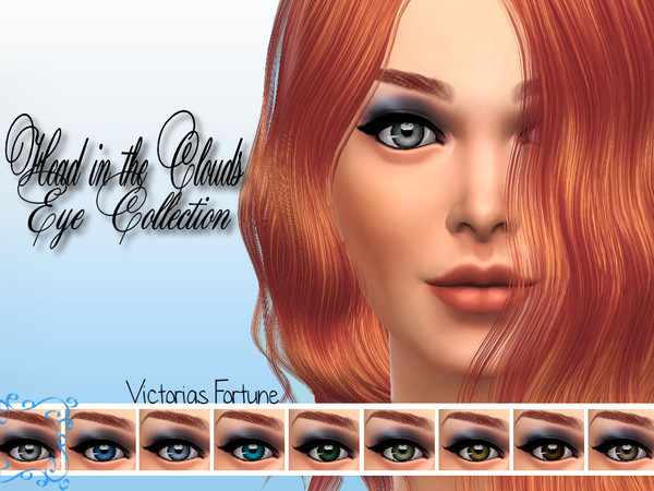 Sims 4 — Gray by fortunecookie1 — Get your sims head into the clouds! Here are 9 new eyes to help them do just that.