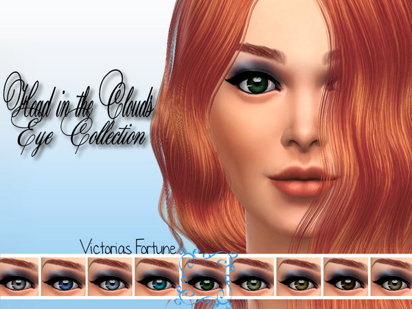 Sims 4 — Green by fortunecookie1 — Get your sims head into the clouds! Here are 9 new eyes to help them do just that.