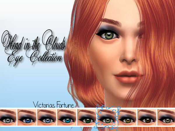 Sims 4 — Light Green by fortunecookie1 — Get your sims head into the clouds! Here are 9 new eyes to help them do just